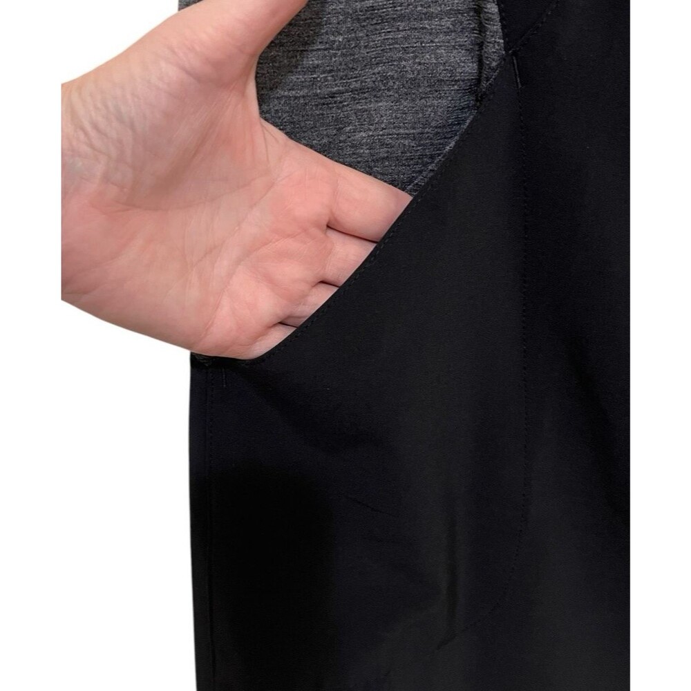 SMARTWOOL Black/Gray Genuis Shirt Dress Short Sleeve Merino Wool Blend Women's S - Picture 4 of 8